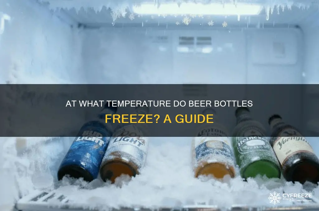 what temperature do beer bottles freeze