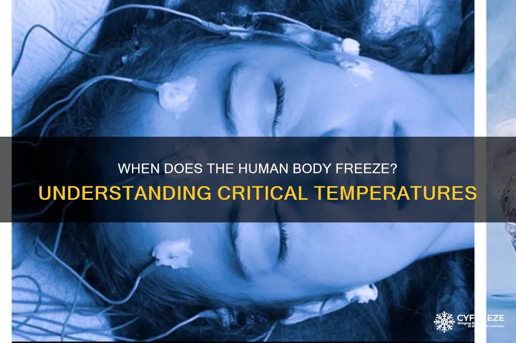 what temperature do bodies freeze