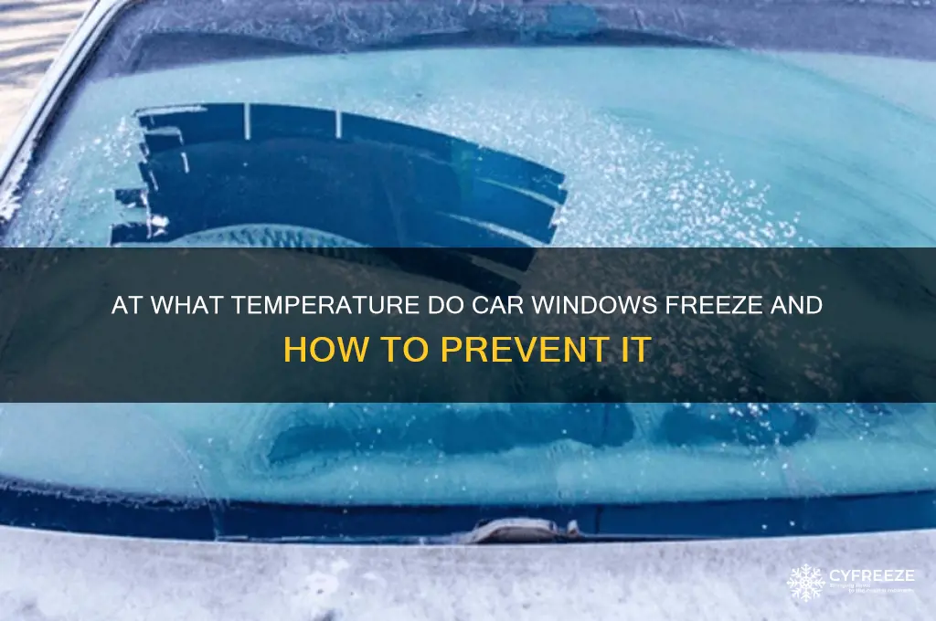 what temperature do car windows freeze