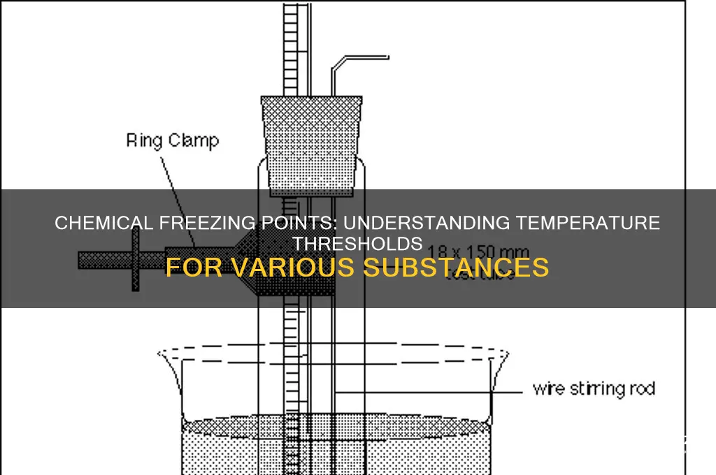 what temperature do chemicals freeze at