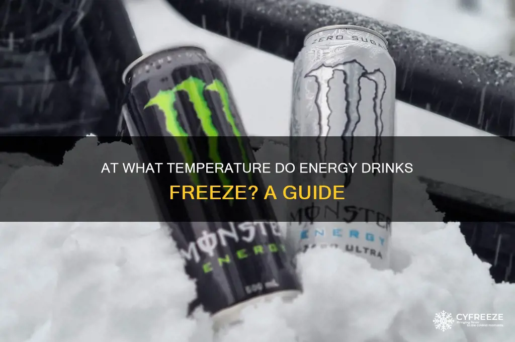 what temperature do energy drinks freeze