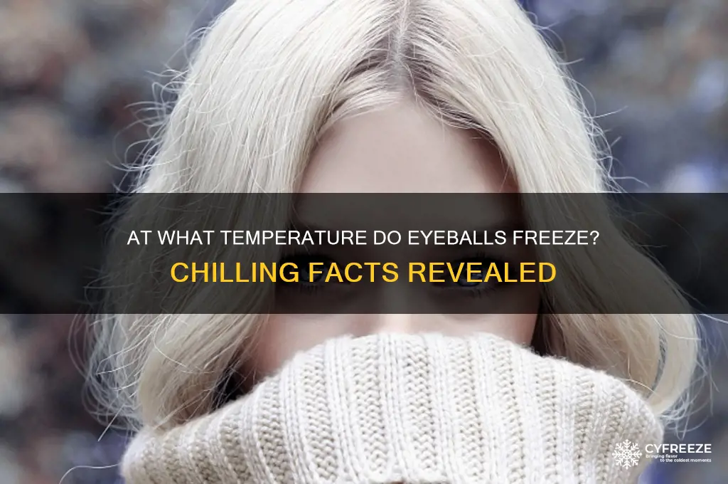 what temperature do eyeballs freeze