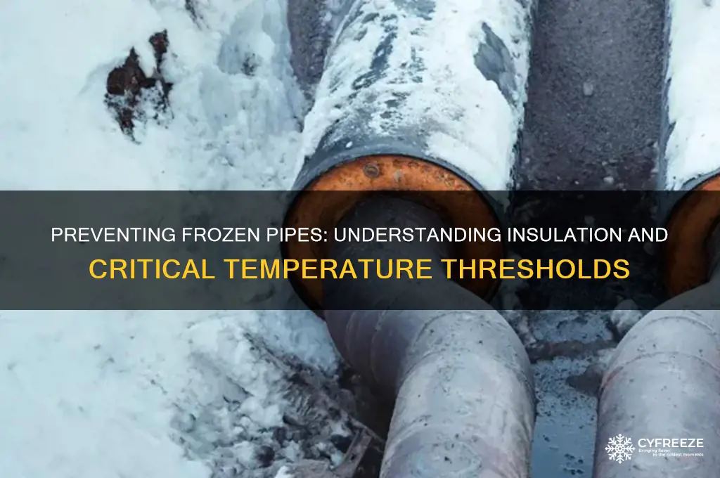what temperature do insulated pipes freeze