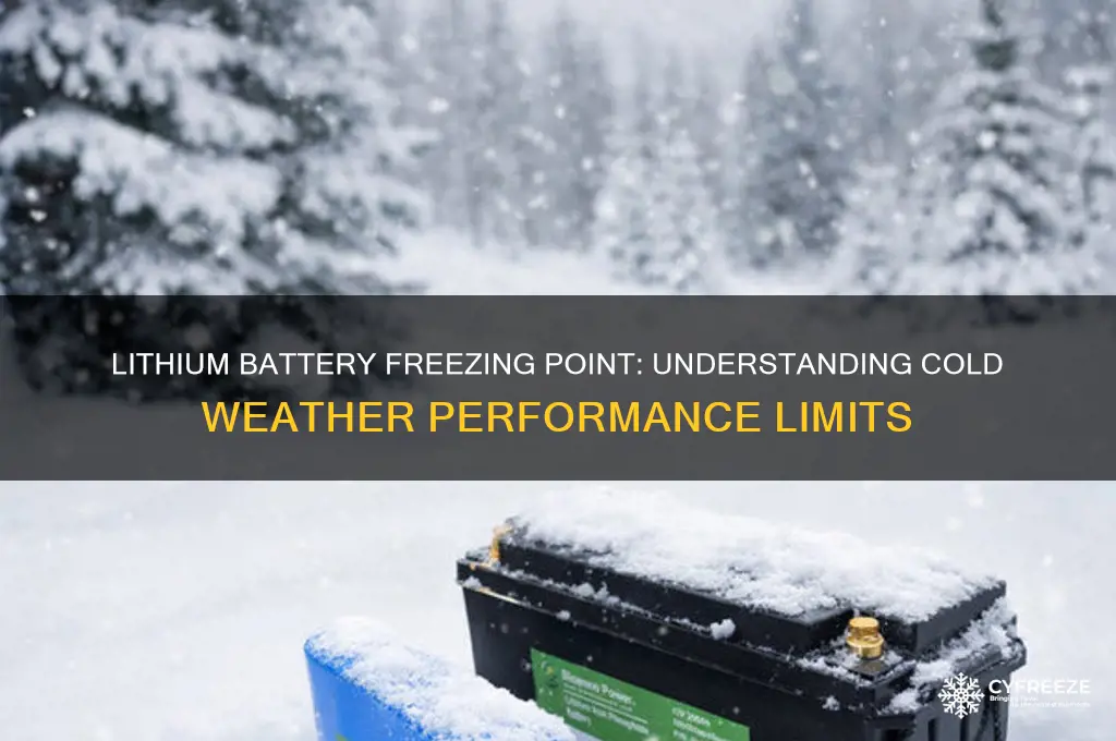 what temperature do lithium batteries freeze