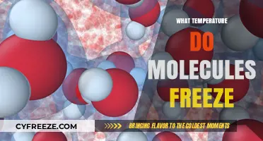 Understanding Molecular Freezing: At What Temperature Do Molecules Freeze?