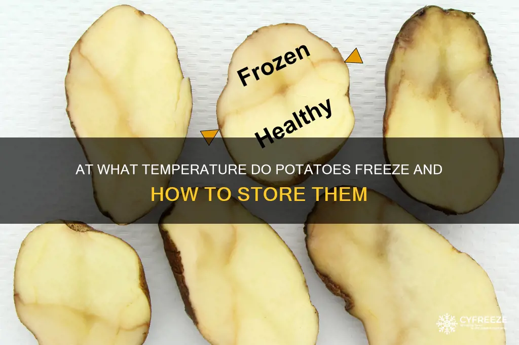 what temperature do potatoes freeze