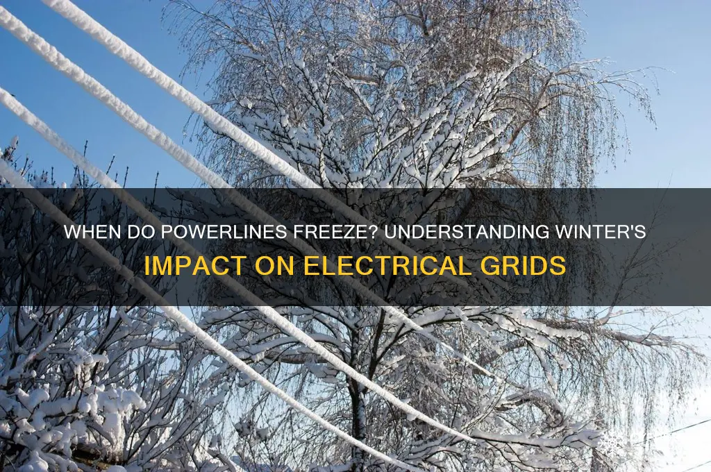 what temperature do powerlines freeze
