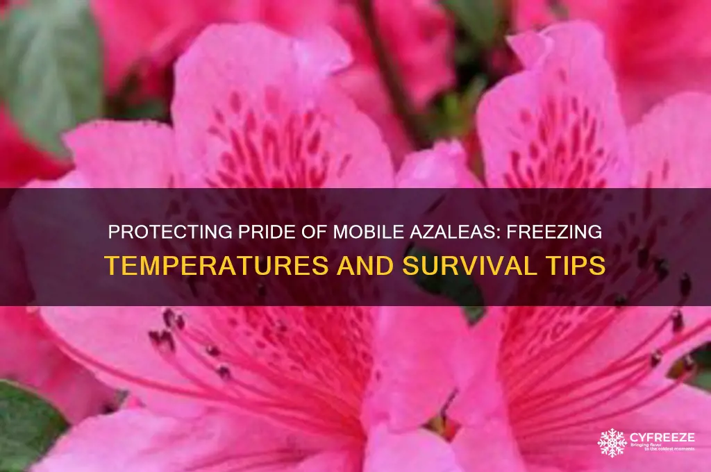 what temperature do pride of mobile azaleas freeze