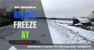 When Do Rivers Freeze? Exploring the Temperature Threshold for Icy Waters