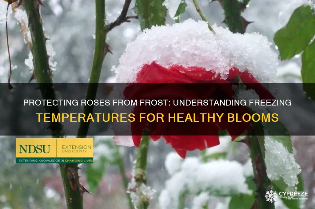 what temperature do roses freeze