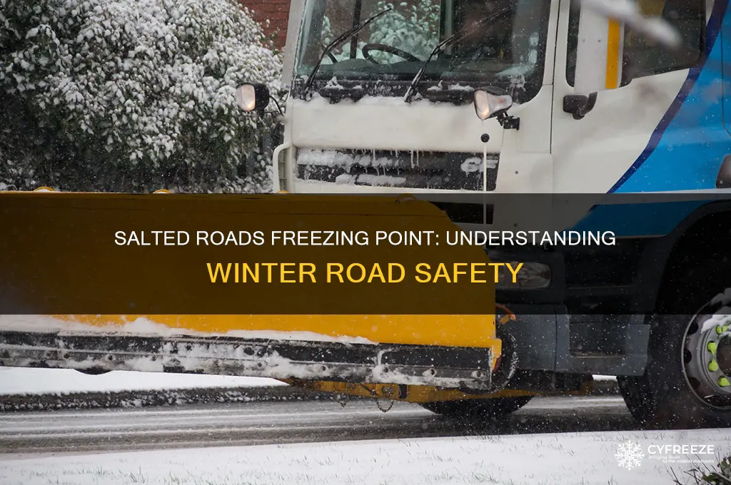 what temperature do salted roads freeze
