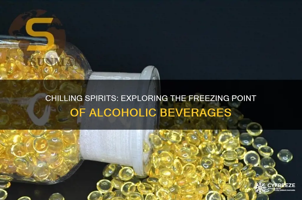 what temperature do spirits freeze at