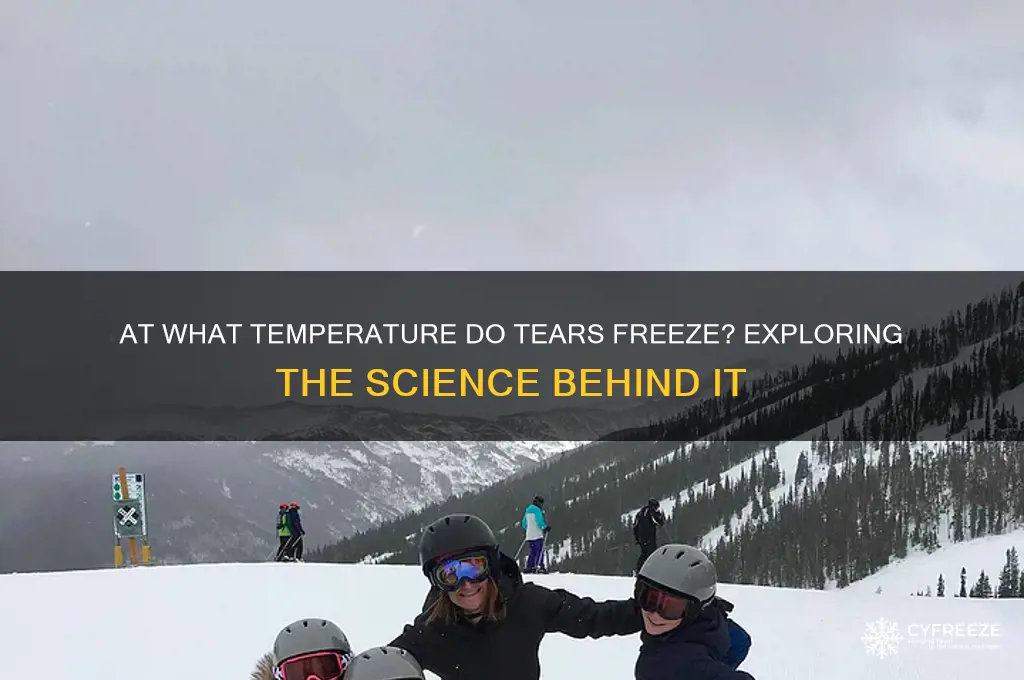 what temperature do tears freeze