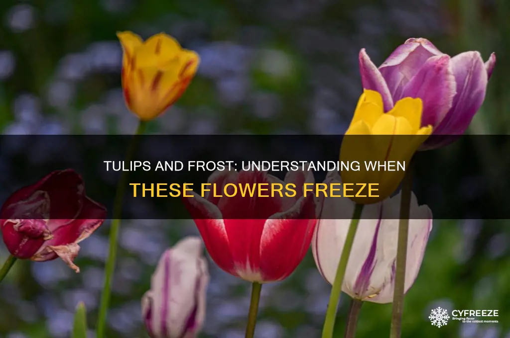 what temperature do tulips freeze