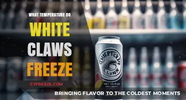 Chilling White Claws: Discover the Freezing Point of Your Favorite Seltzer