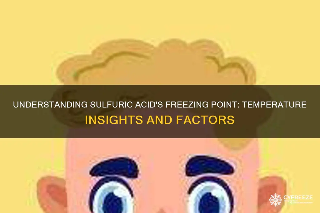 what temperature doe sulfuric acid freeze