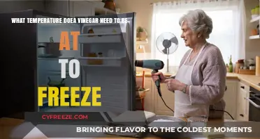 Vinegar's Freezing Point: Understanding the Temperature for Solidification