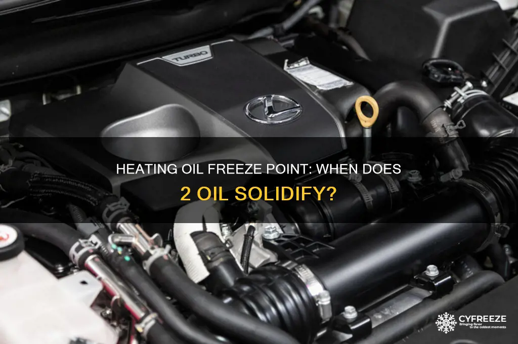 what temperature does 2 heating oil freeze