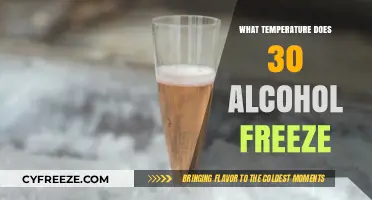 Freezing Point of 30% Alcohol: What Temperature Does It Freeze?