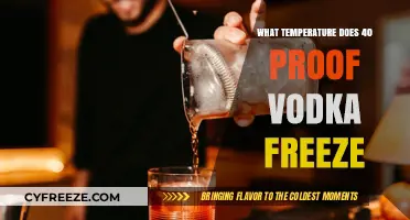 Does 40 Proof Vodka Freeze? Understanding Alcohol's Freezing Point