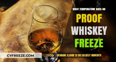 Does 40 Proof Whiskey Freeze? Exploring Alcohol's Freezing Point