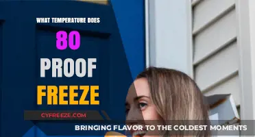 Freezing Point of 80 Proof Alcohol: What Temperature Does It Freeze?