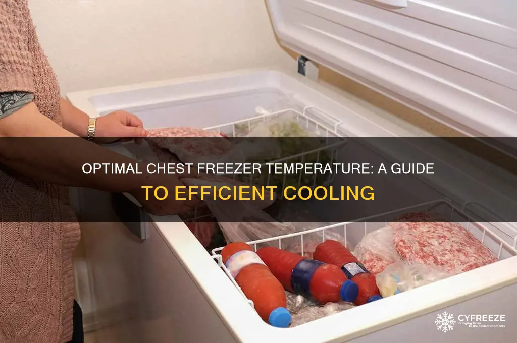 what temperature does a chest freezer run at