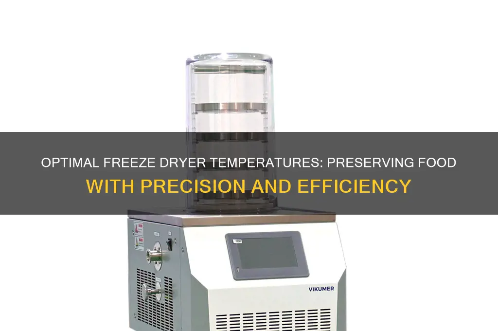 what temperature does a freeze dryer work
