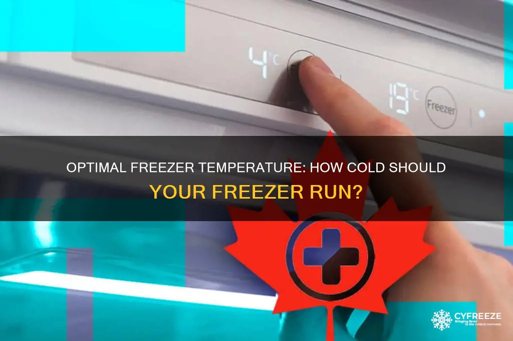 what temperature does a freezer run at