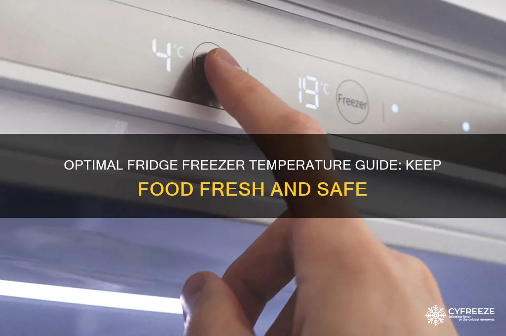 what temperature does a fridge freezer need to be