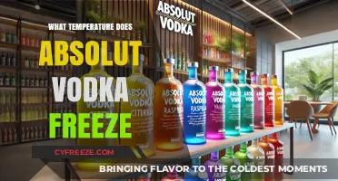 Chilling Absolut Vodka: At What Temperature Does It Freeze?
