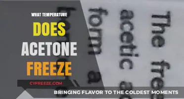 Acetone's Freezing Point: Understanding Temperature Thresholds for Solidification