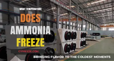 Ammonia's Freezing Point: Understanding Its Temperature Threshold