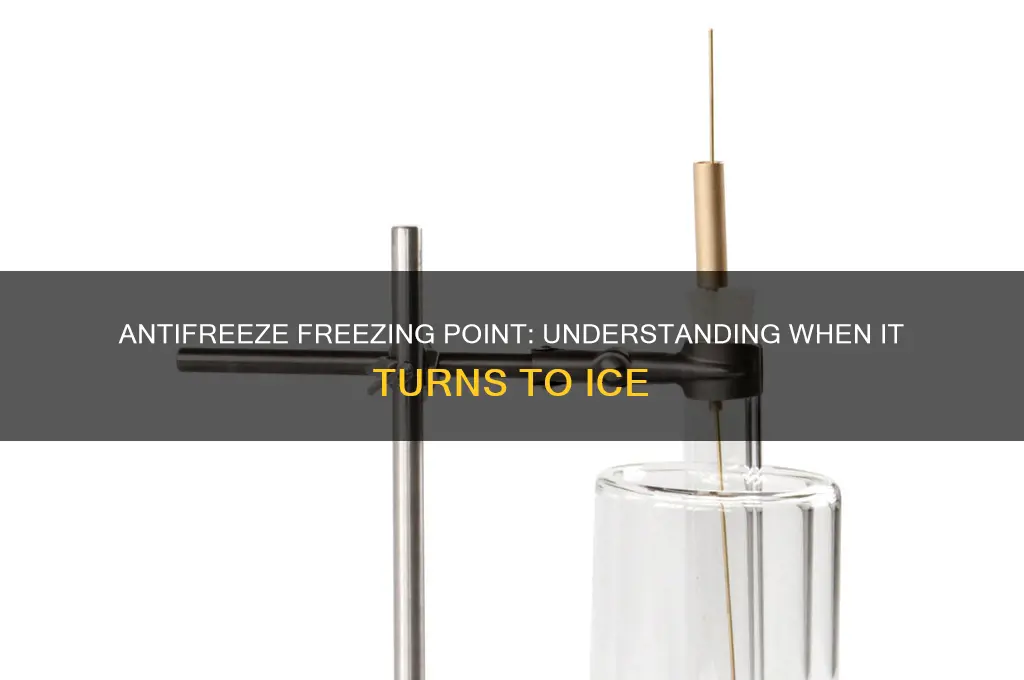 what temperature does antifreeze freeze
