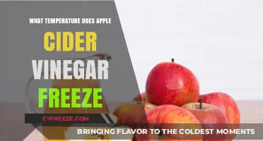 At What Temperature Does Apple Cider Vinegar Freeze?