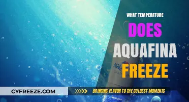 Aquafina's Freezing Point: Unveiling the Temperature Threshold for Bottled Water