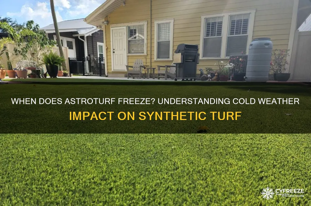 what temperature does astroturf freeze