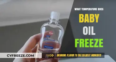Baby Oil Freezing Point: When Does It Solidify in Cold Temperatures?