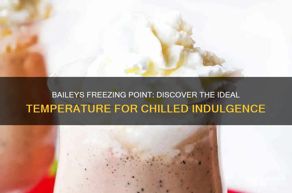 what temperature does baileys freeze at