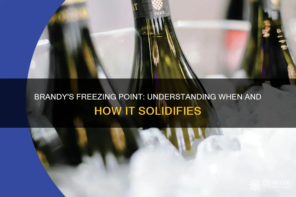 what temperature does brandy freeze