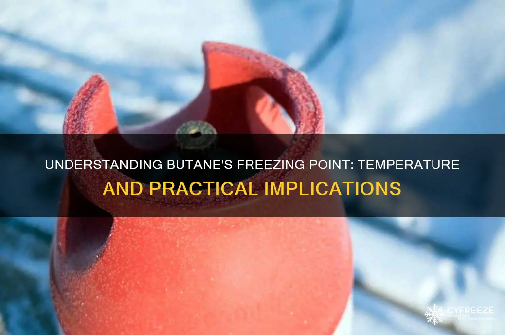 what temperature does butane freeze