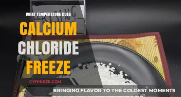 Calcium Chloride Freezing Point: Understanding Its Temperature Threshold