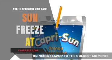 Capri Sun Freezing Point: When Does It Turn to Ice?