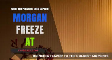 Captain Morgan's Freezing Point: Unveiling the Temperature for Solid Spirits