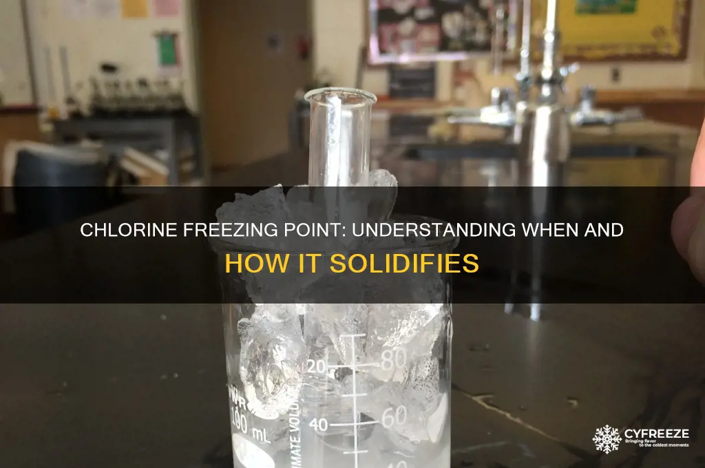 what temperature does chlorine freeze
