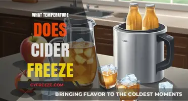 At What Temperature Does Cider Freeze? A Guide for Cider Lovers