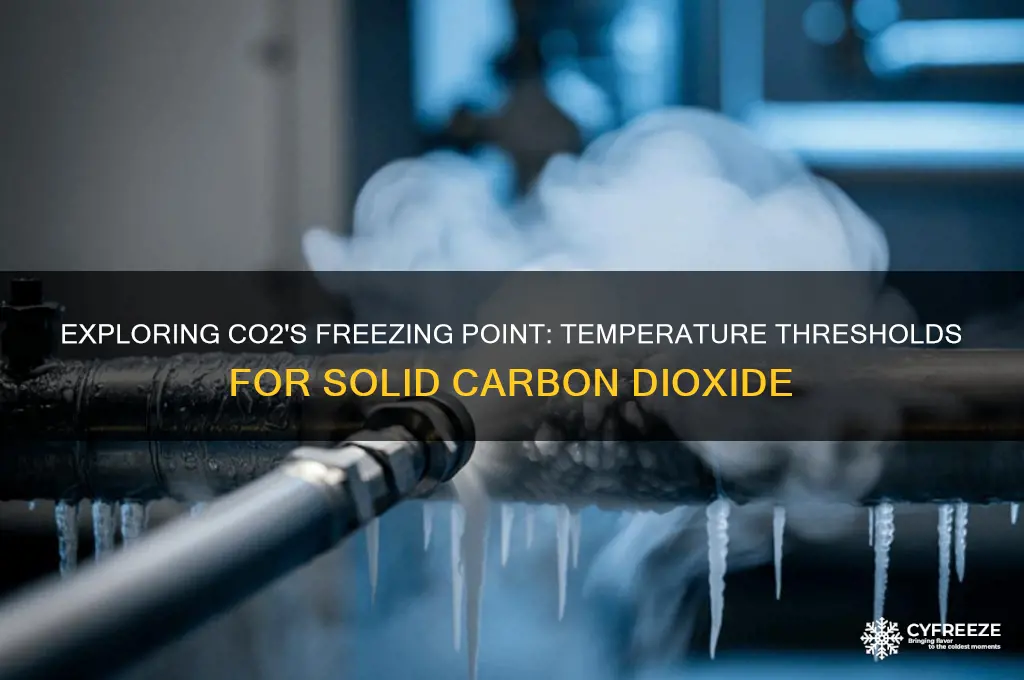 what temperature does co2 have to be to freeze