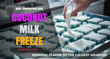 Coconut Milk Freezing Guide: Optimal Temperature for Perfect Results