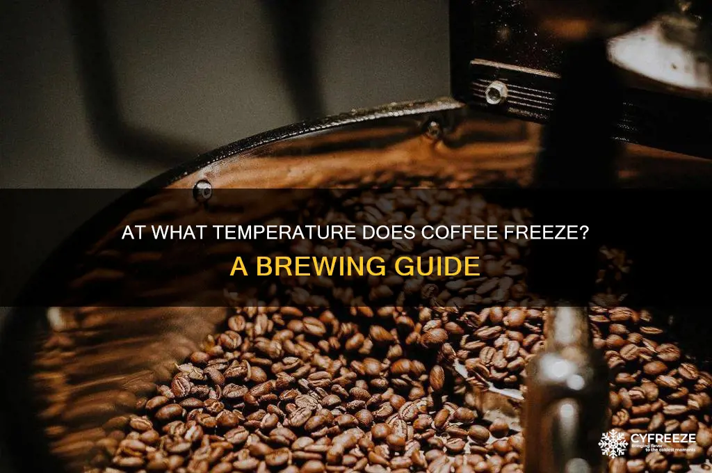 what temperature does coffee freeze