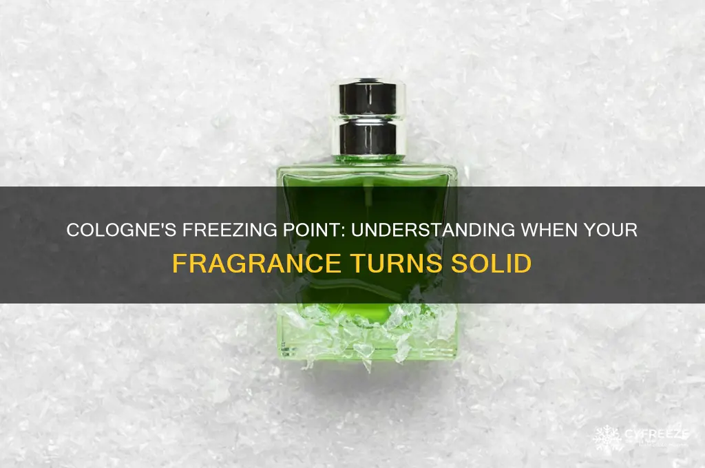 what temperature does cologne freeze